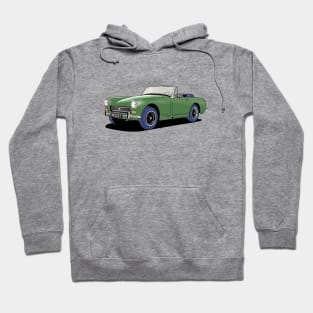 MG Midget in green Hoodie